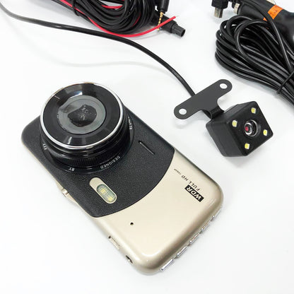 Видеорегистратор автомобильный MHZ DVR CT503 1080P с двумя камерами, Регистратор с камерой на машину