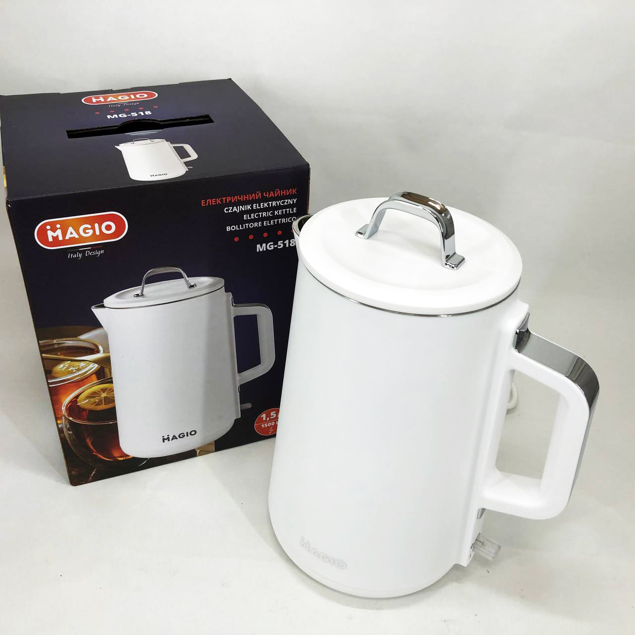 Электрочайник-термос MAGIO MG-518, 1,5л, 1500Вт