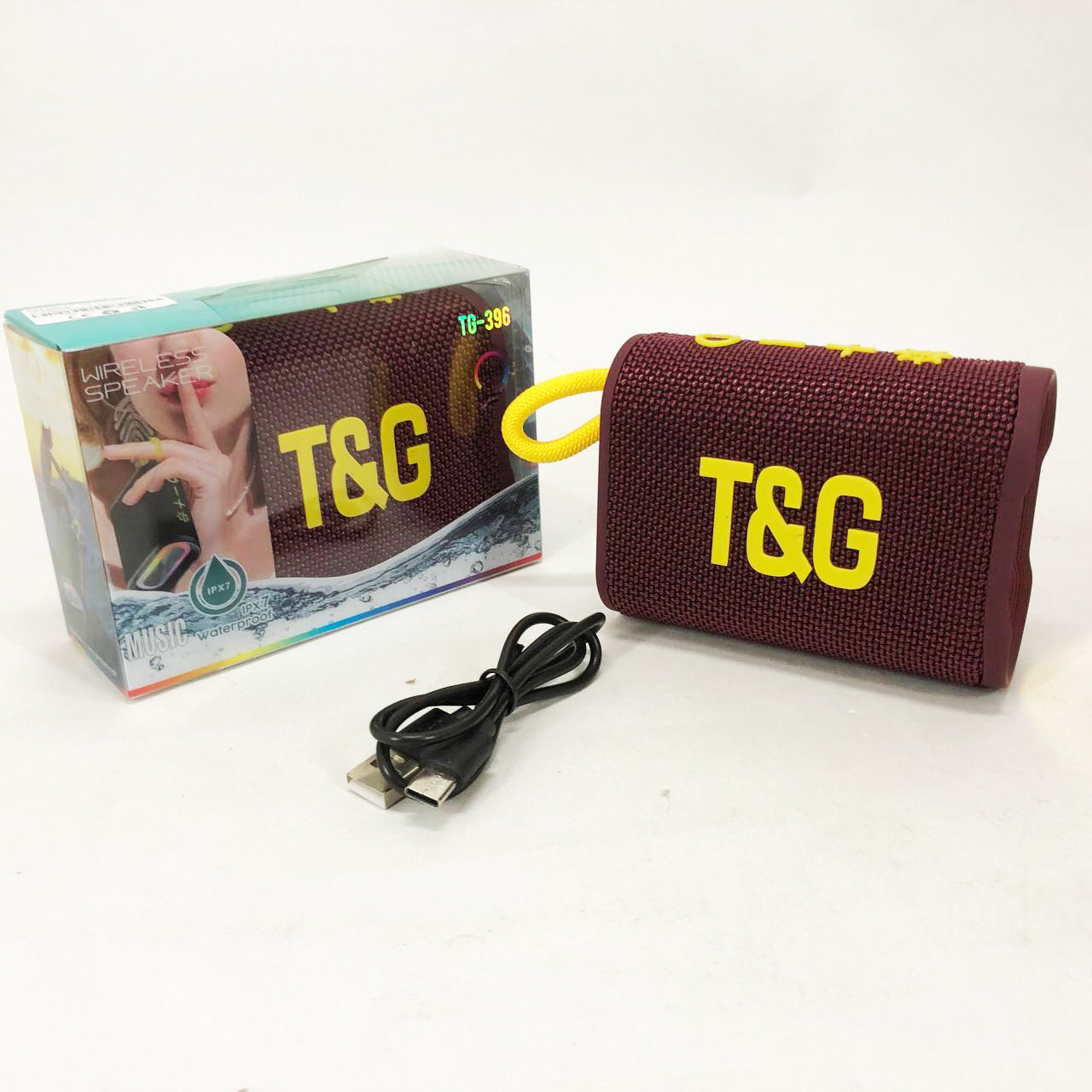 Bluetooth-колонка TG396. Цвет: бордовый