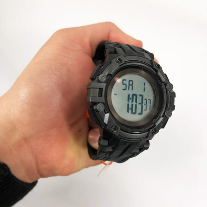 Часы наручные мужские SKMEI 1545BKWT BLACK-WHITE, водонепроницаемые мужские часы. Цвет: черный