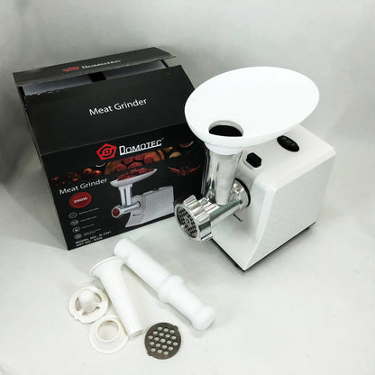 Электрическая Мясорубка Domotec R3391 2000W, Мощная компактная мясорубка для дома, Мясорубка 3 в 1