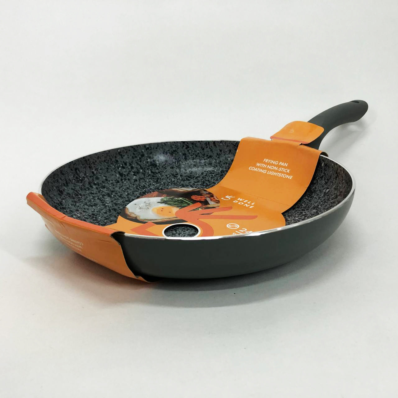 Сковорода Well Done WD-1024B с покрытием LightStone 24 см, сковорода для жарки, качественная сковорода