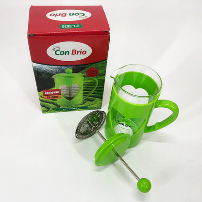 Френч-пресс Con Brio CB-5635 350 мл, Необычный заварник для чая, Заварочный чайник, Френч-пресс с ручкой