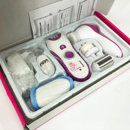 Эпилятор женский многофункциональный 6 в 1 пинцетный Kemei KM-3066 Х массажер уход за кожей 2 скорости