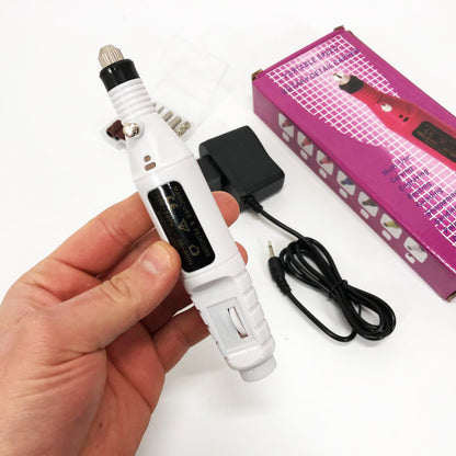 Ручний фрезер для нігтів SmartUs CBM-033 для манікюру та педикюру в домашніх умовах. Колір: білий