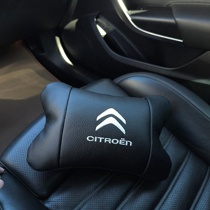 Набор кожаных подушек Citroën из натуральной итальянской кожи + фирменный брелок в подарок