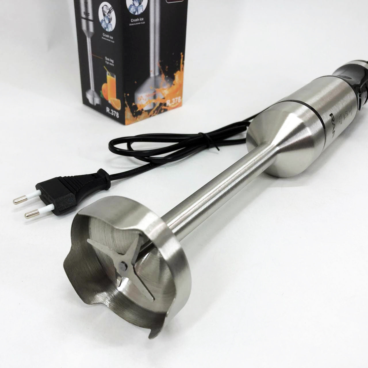 Блендер RAF R.378 1600 Вт, Бытовой мощный измельчитель продуктов, Портативный блендер измельчитель