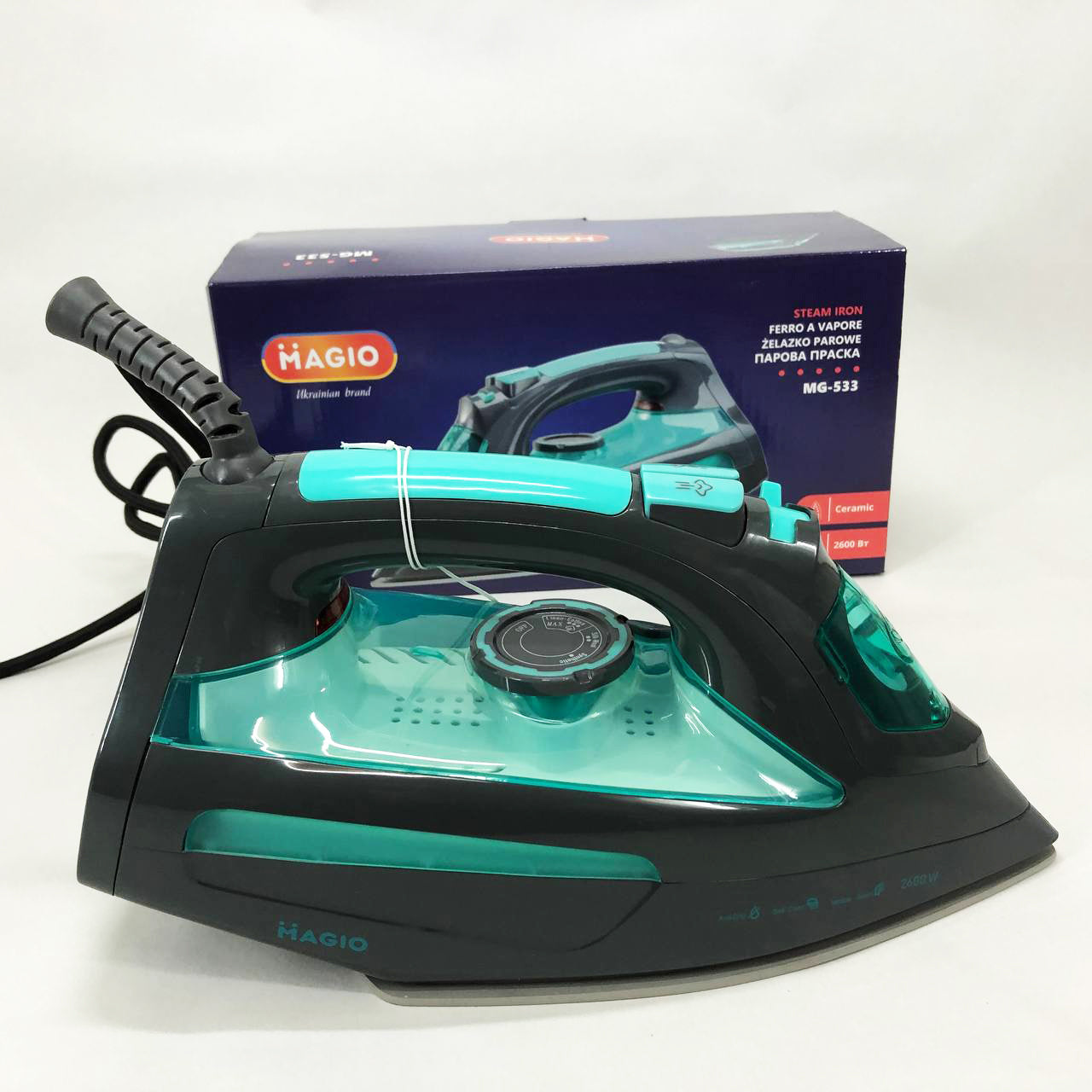 Утюг Magio MG-533, Эффективный паровой утюг для одежды, Паровой утюг для домашнего использования