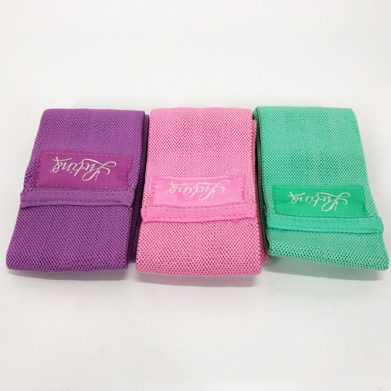 Резинки для фитнеса и спорта WOW LT-003 Набор тканевая лента эспандер 3 шт, Жгут эспандер для занятия