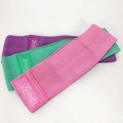 Резинки для фитнеса и спорта WOW LT-003 Набор тканевая лента эспандер 3 шт, Жгут эспандер для занятия