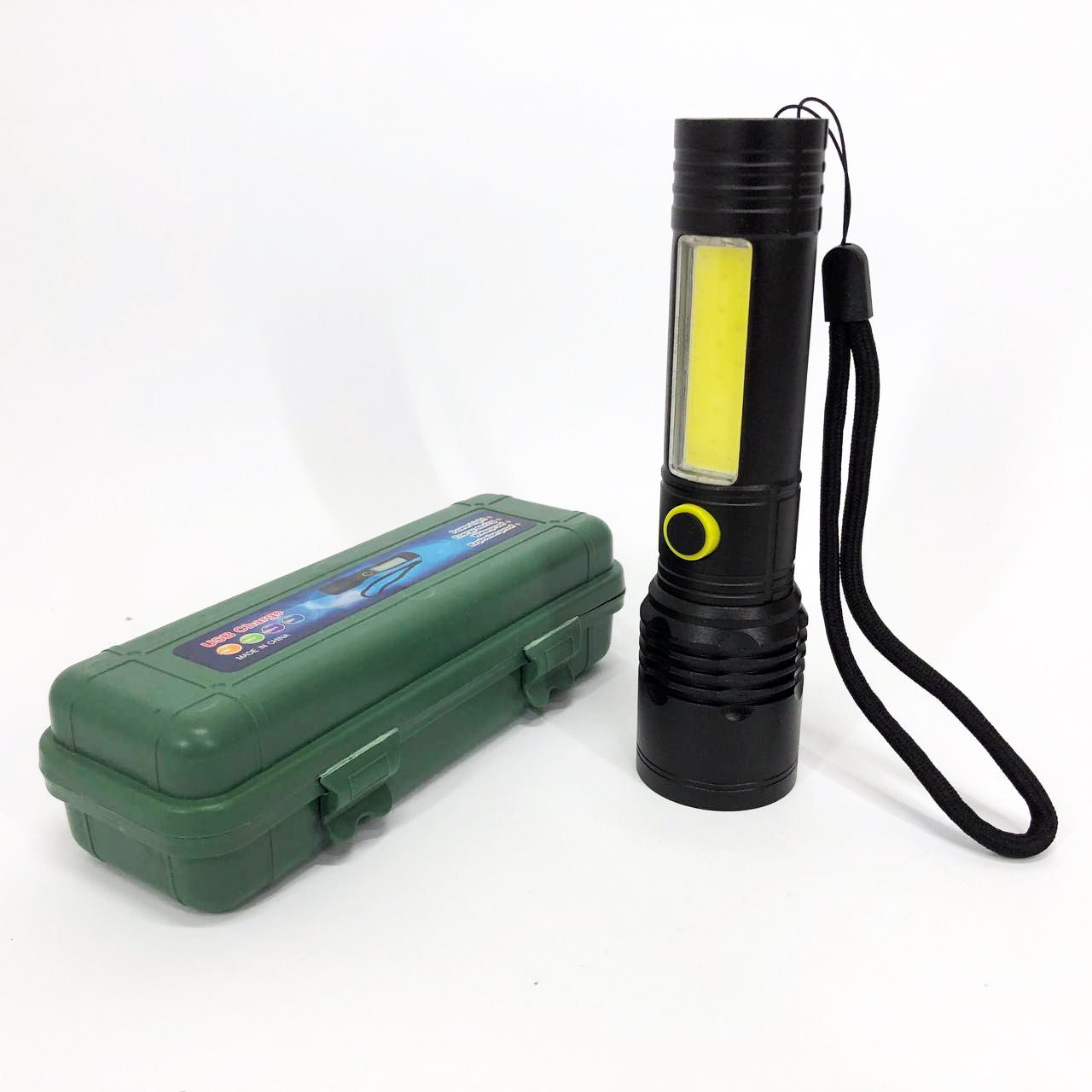 Фонарик BN-537-TG+COB (White+red), Тактичный фонарь ручной, Топ-фонарик, Фонарик полис