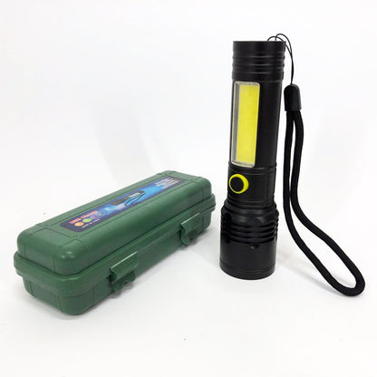 Фонарик BN-537-TG+COB (White+red), Тактичный фонарь ручной, Топ-фонарик, Фонарик полис