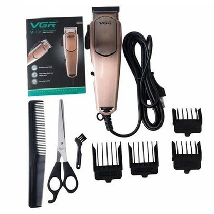 Профессиональная машинка для стрижки волос VGR V-131 триммер проводной, Электробритва для стрижки головы