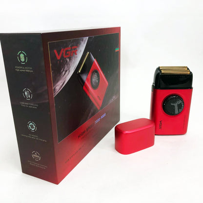 Электробритва VGR V-377 RED шейвер, Электрическая аккумуляторная бритва для бритья, шейвер мужской