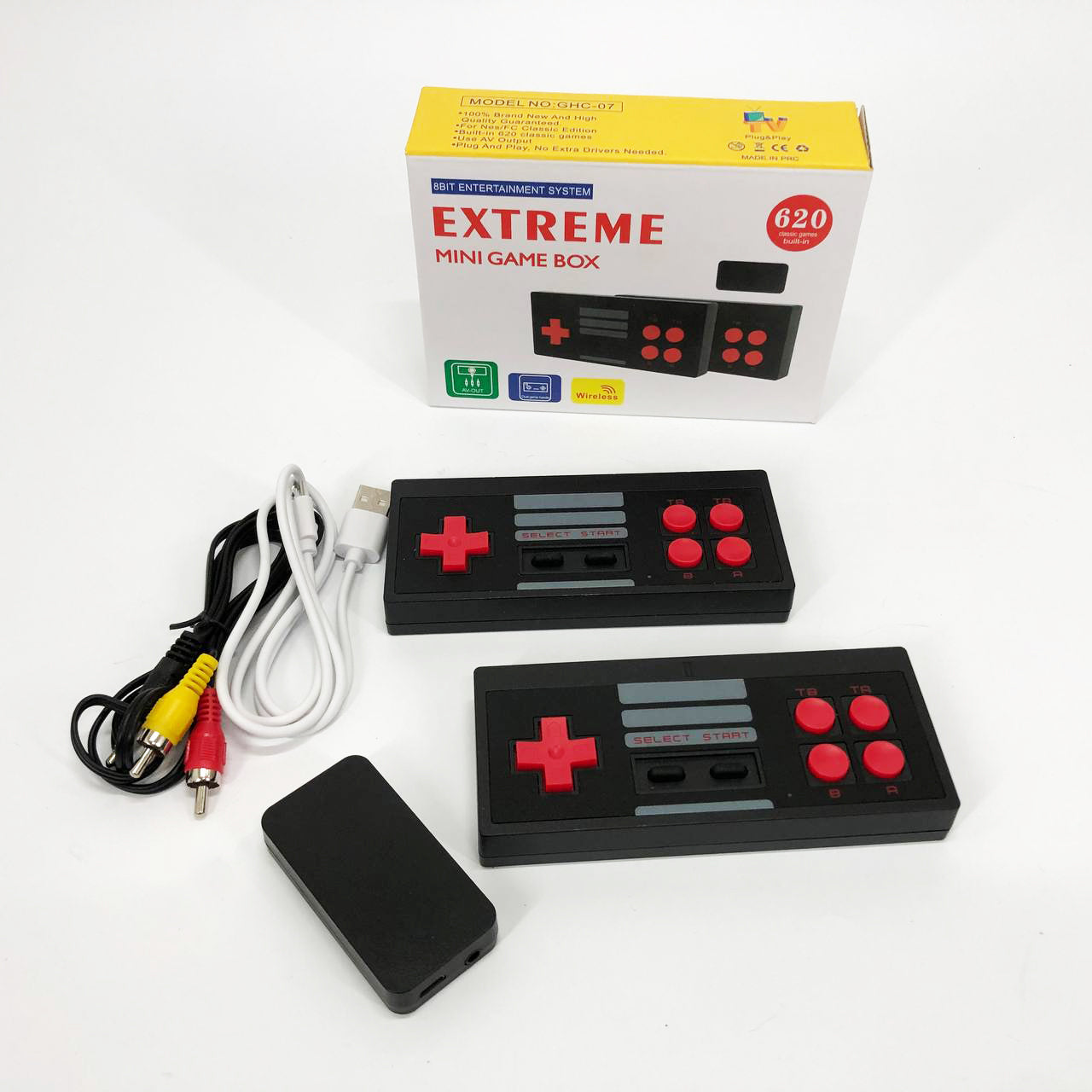 Игровая приставка с беспроводными джойстиками N-22, Ретро игровая приставка приставка денди