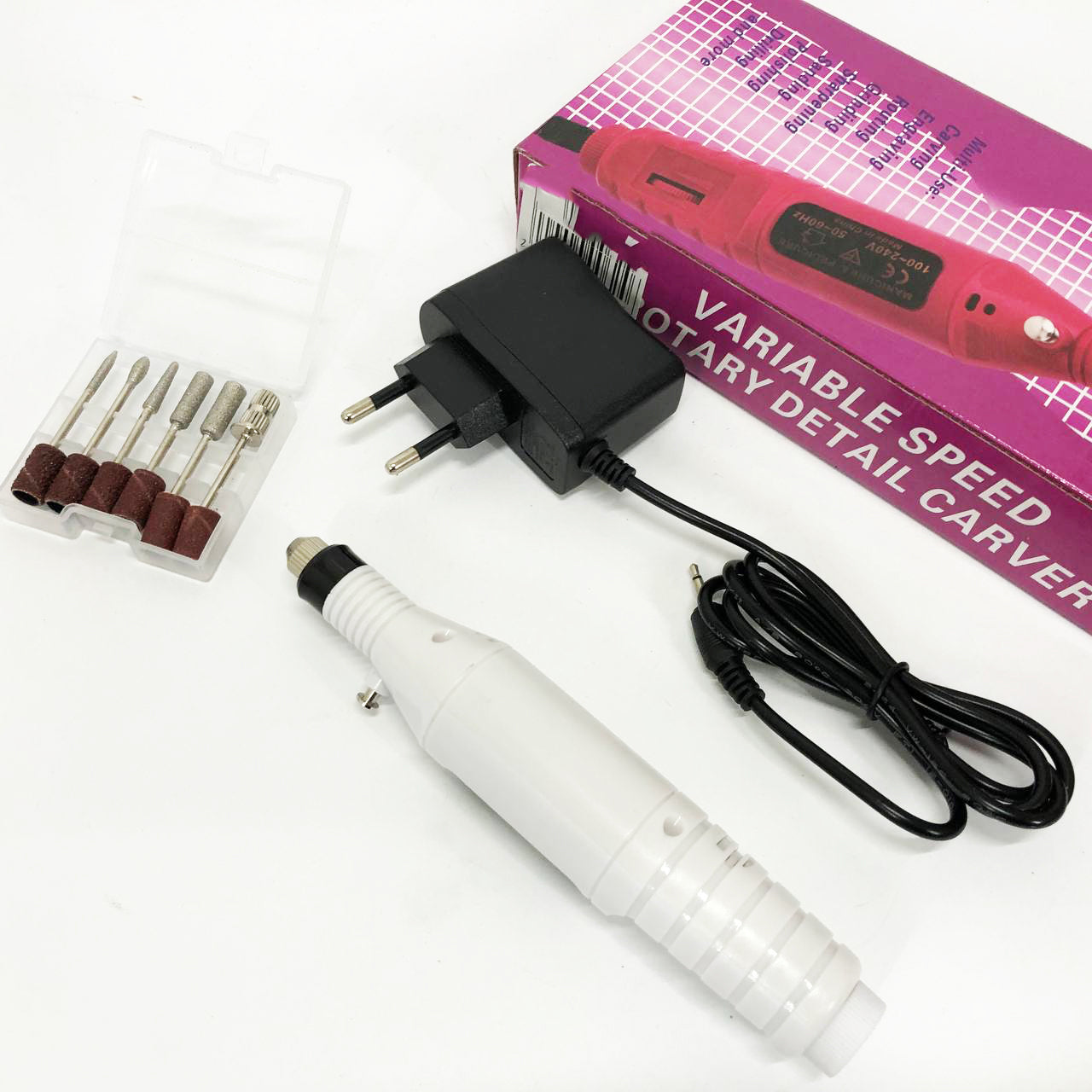 Ручний фрезер для нігтів SmartUs CBM-033 для манікюру та педикюру в домашніх умовах. Колір: білий