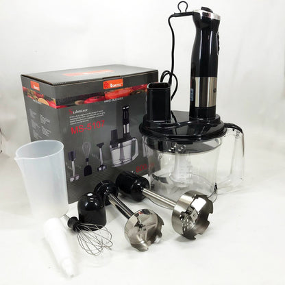 Блендер погружной многофункциональный 6 в 1 Domotec MS-5107 800 Вт, Мощный блендер для дома