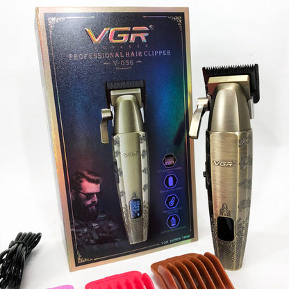 Аккумуляторная машинка для стрижки VGR V-036
