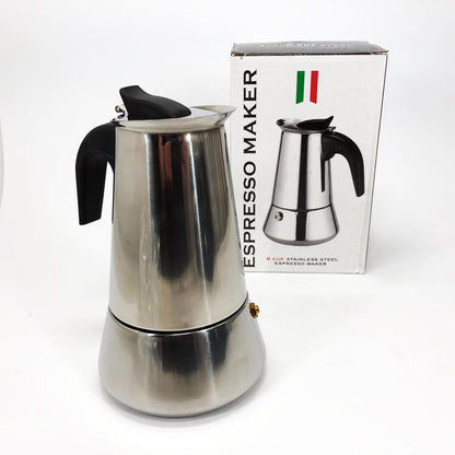 Кофеварка гейзерная Unique UN-1902 на 6 чашек 270 мл, Гейзерная кофеварка для электроплиты