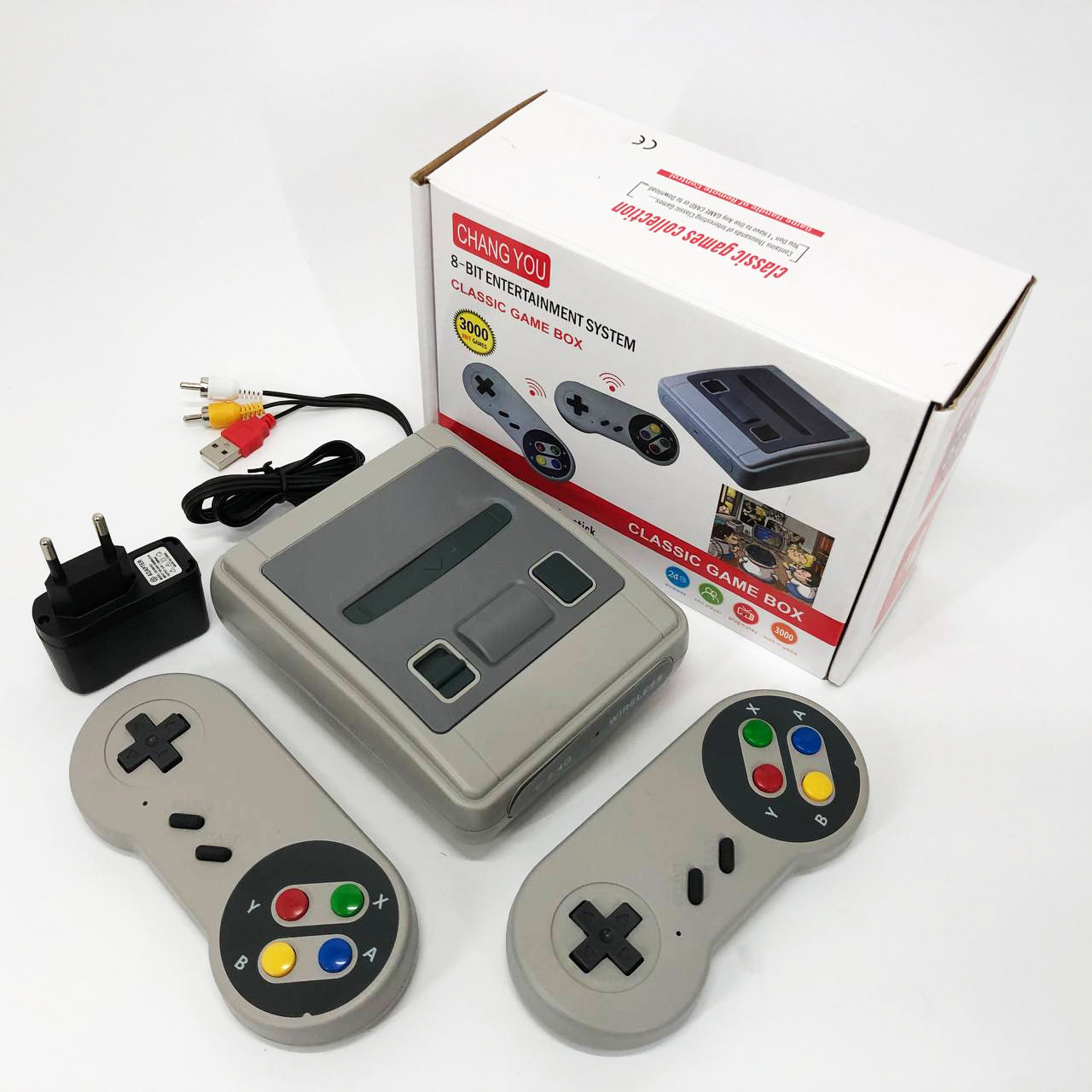 Игровая приставка с беспроводными джойстиками 3000 игр LH-35, Приставка игровая с удаленным управлением
