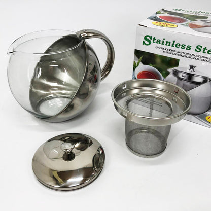 Заварник UNIQUE UN-1164 1.10 л, Чайник заварочный стеклянный качественный на кухню, Красивый заварник