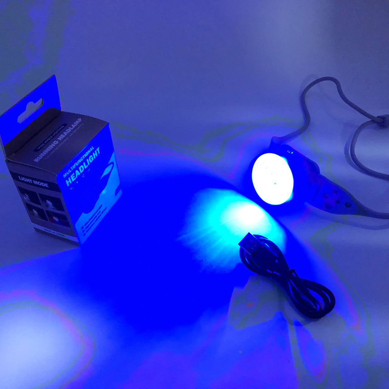 Фонарь налобный G25-XPG+30SMD(white+yellow+red-blue), Мощный фонарь на голову, фонарь для автомеханика