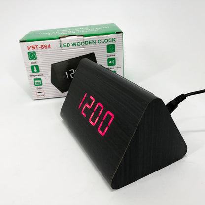 Часы настольные VST-864 с красной подсветкой, Светодиодные настольные дорожные электронные часы