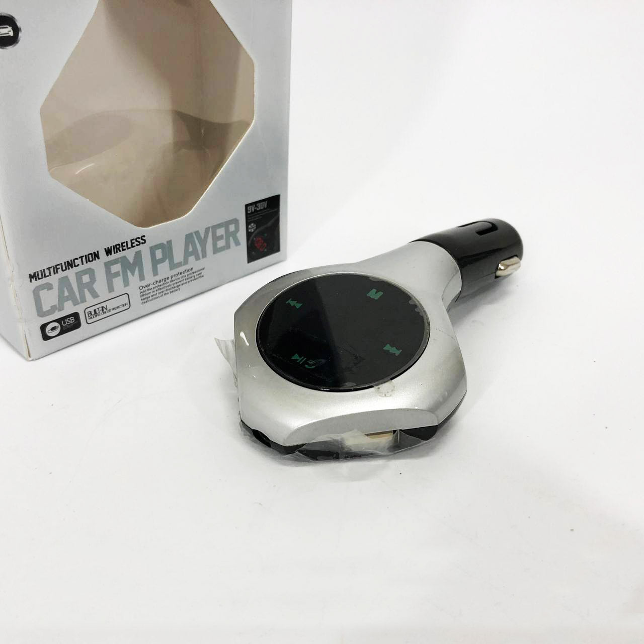 Трансмиттер Автомобильный FM модулятор FM H29 BT, Модулятор для мобильных устройств в авто. Цвет: серый