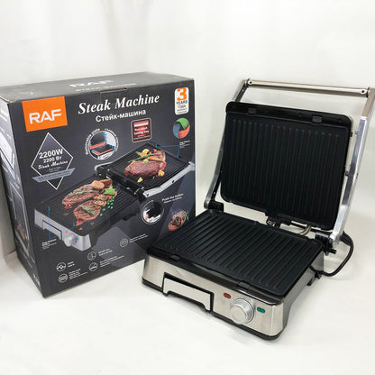 Контактный прижимной гриль RAF R.238 с антипригарным покрытием 2200 Вт