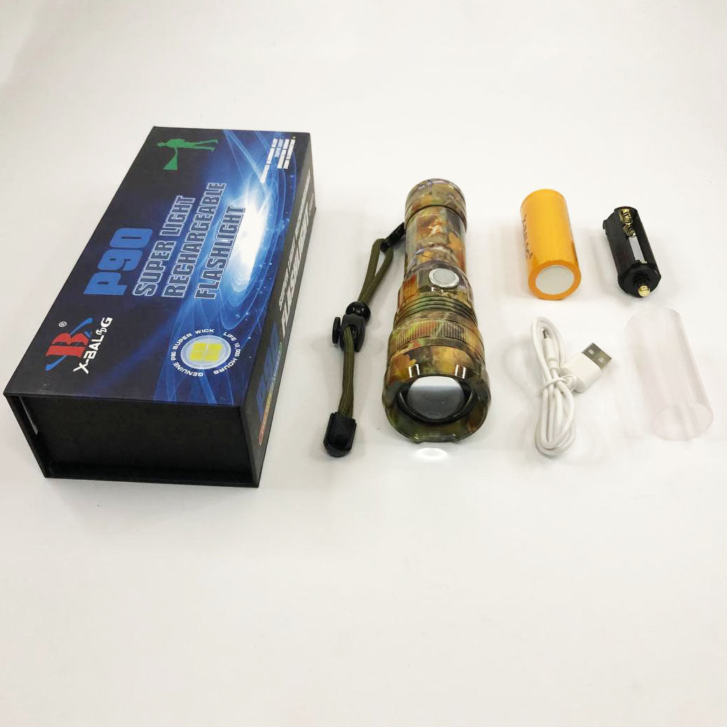 Фонарик ручной тактический Bailong BL-P512M-P90, Тактичный фонарь, Сильный фонарик, Лед фонарь ручной