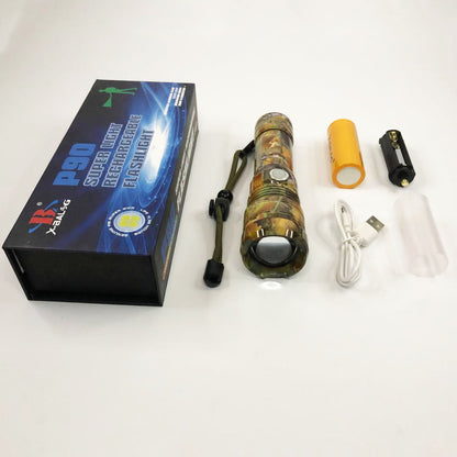 Фонарик ручной тактический Bailong BL-P512M-P90, Тактичный фонарь, Сильный фонарик, Лед фонарь ручной