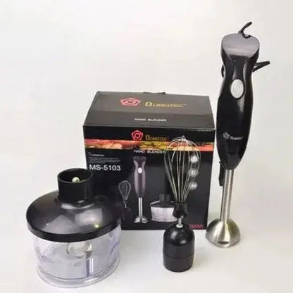Блендер DOMOTEC MS-5103 3в1 погружной, 500 Вт, ручной погружной блендер, электрический блендер
