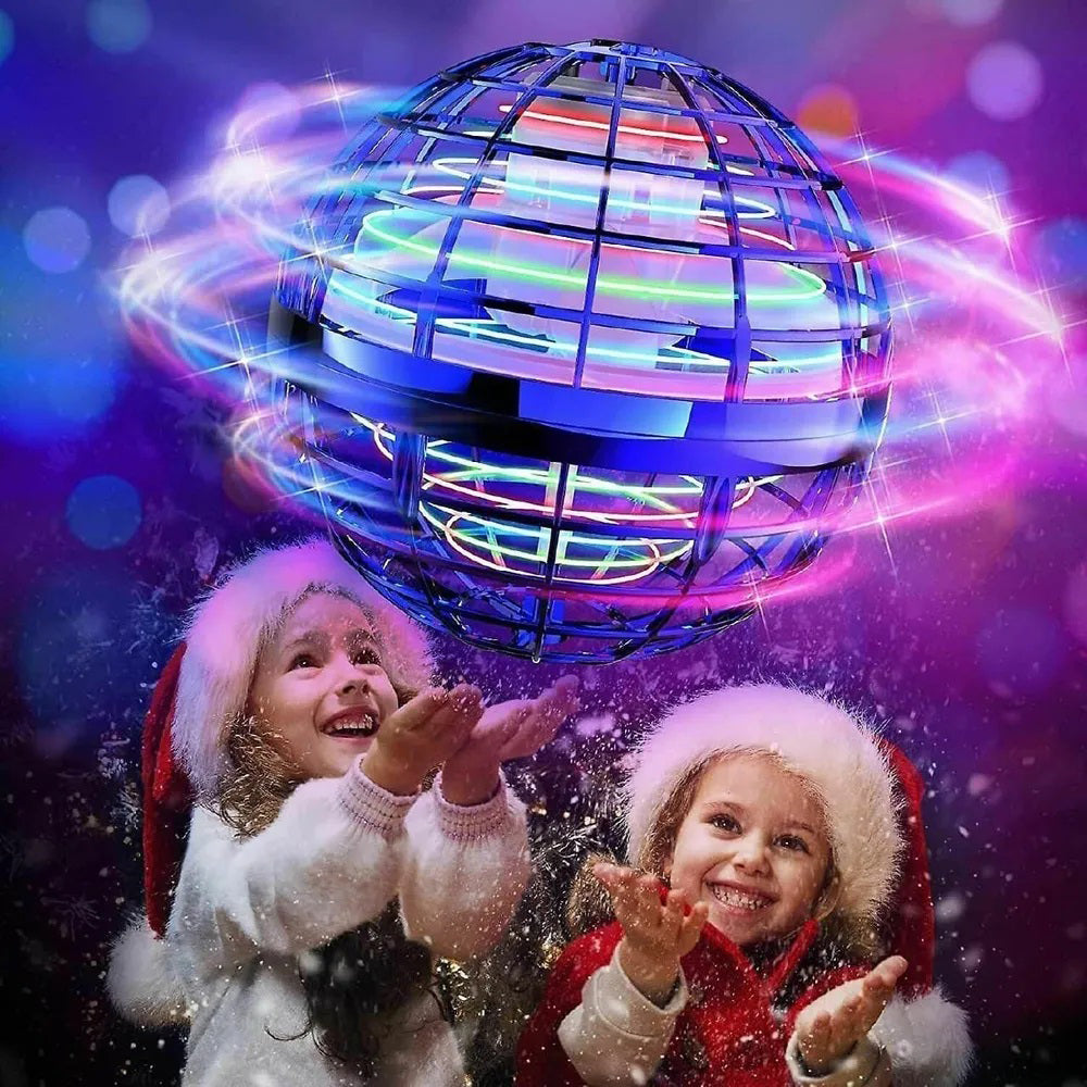 Летающий шар спиннер светящийся flynova, Летающий шар-спинер, Летающий светящийся мяч