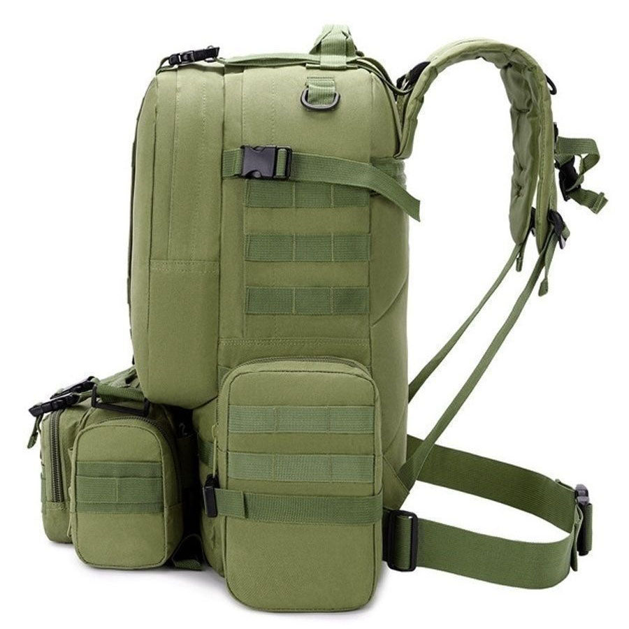 Сумка - подсумок тактическая поясная Tactical военная, сумка нагрудная с ремнем 5 литров кордура хаки