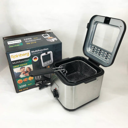 Фритюрница для дома Rainberg RB-2219 с терморегулятором и съемной чашей электрофритюрница мини фритюрница