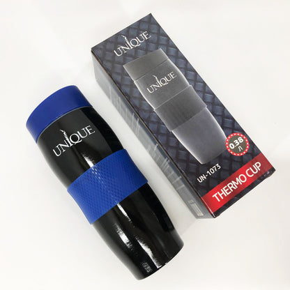Термокружка UNIQUE UN-1073 0.38 л, Термос из нержавейки металлический. Цвет: синий