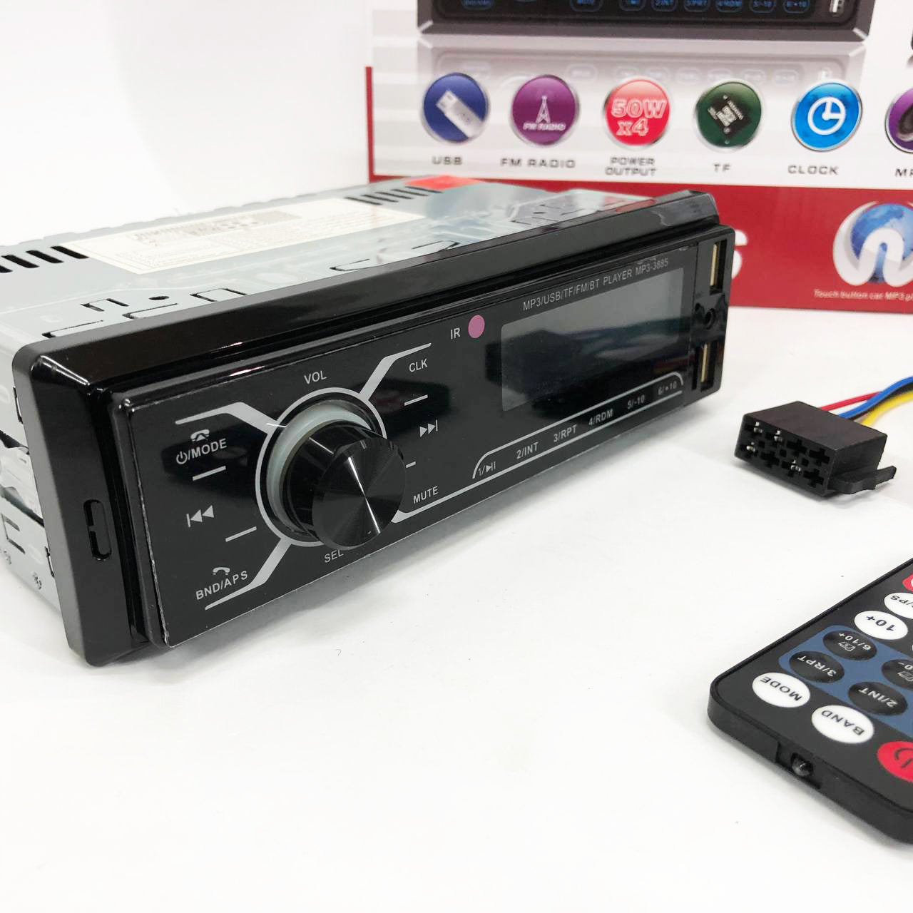 Автомобильная магнитола MP3-3885 ISO 1DIN с сенсорным дисплеем, Бюджетная автомагнитола 1 din