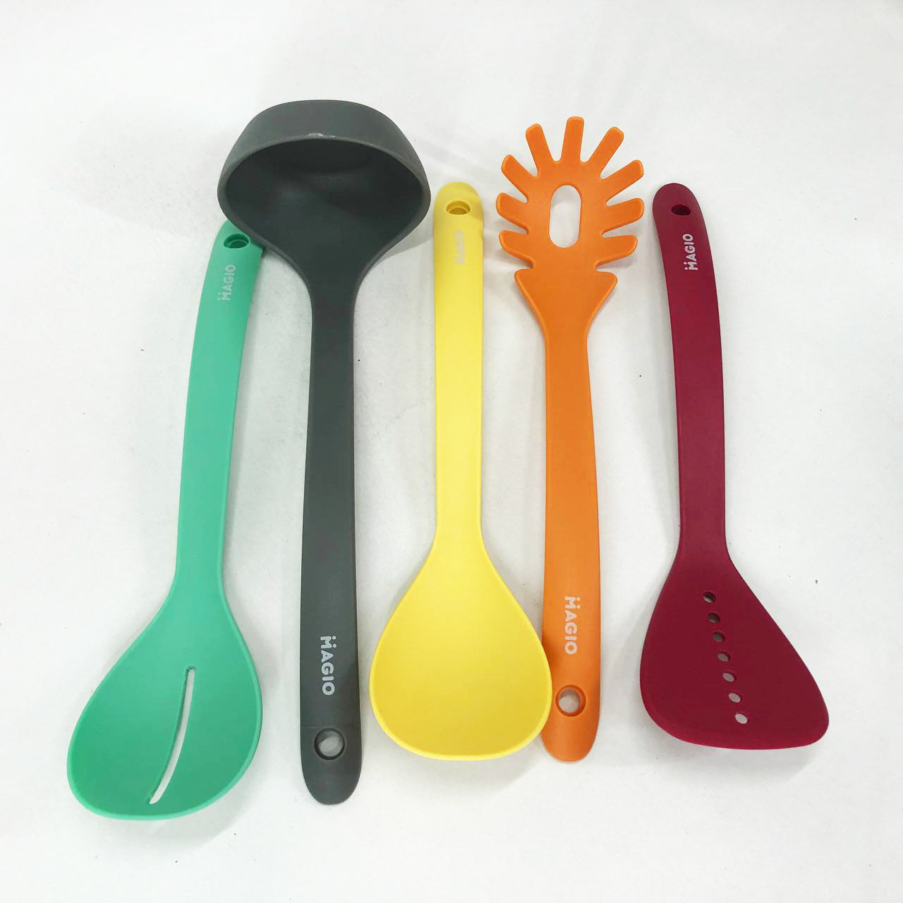 Набор кухонных принадлежностей Magio MG-1123 5 предметов, Силиконовый кухонный набор поварешек