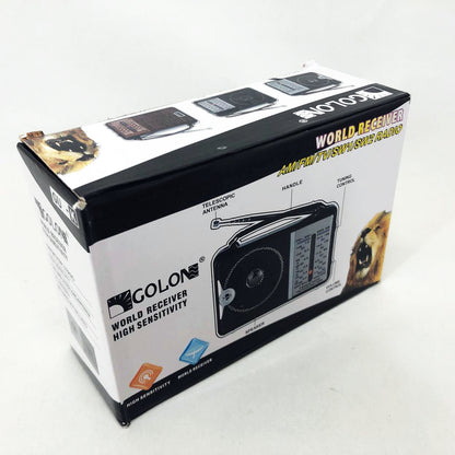 Радиоприёмник портативное радио Golon RX-606 от сети и на батарейках приемник ретро колонка fm акустическая