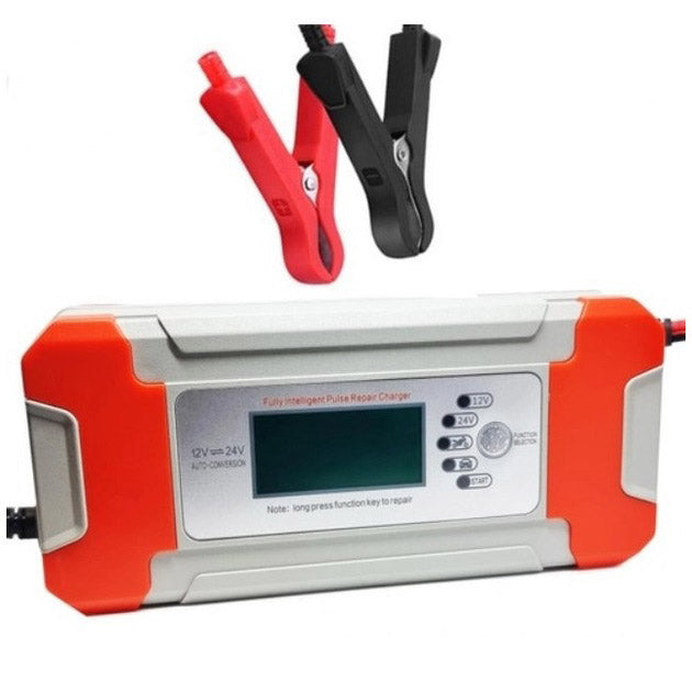 Импульсное зарядное устройство (12V 8A / 24V 4A) для легковых и грузовых авто