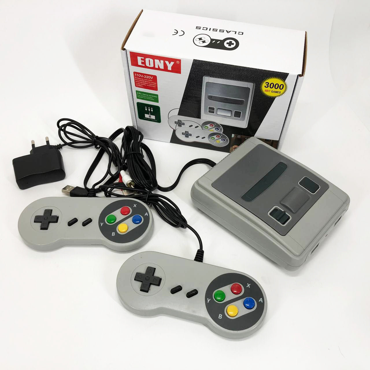 Консоль игровая с джойстиками Retro LH-2221 3000 игр, Приставка с джойстиком для второго игрока