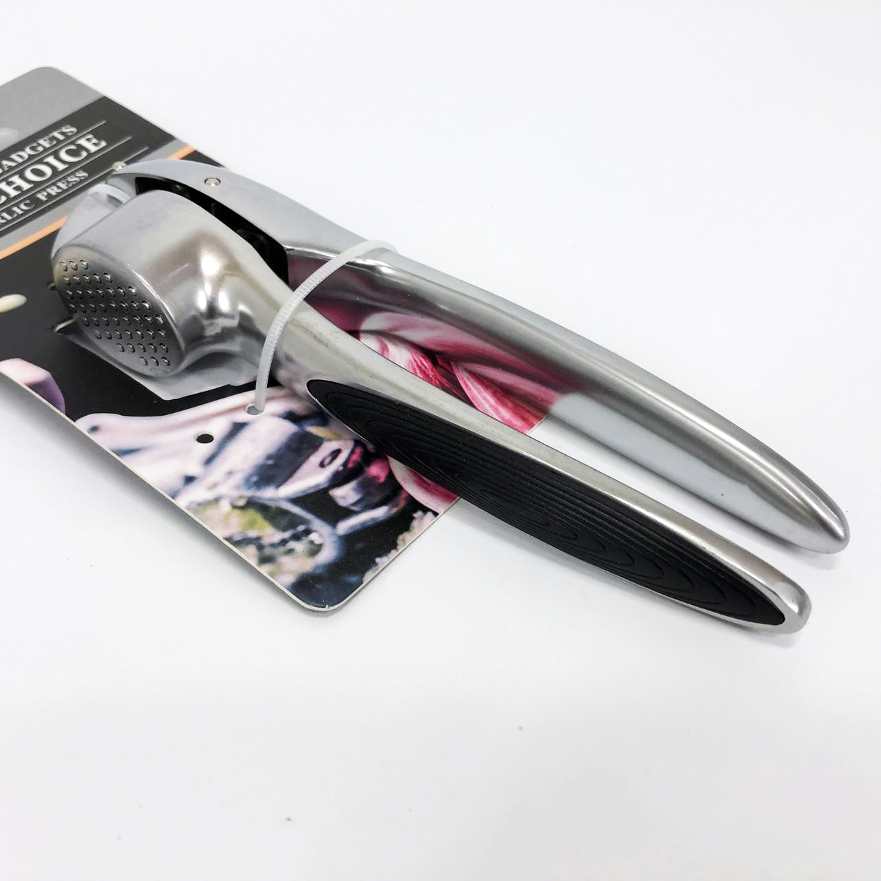 Пресс для чеснока чеснокодавка ручная металлическая