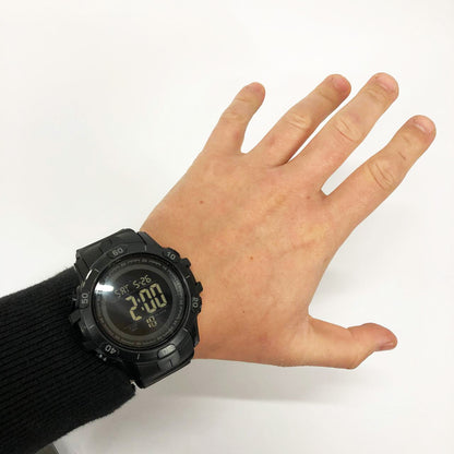 Часы наручные мужские SKMEI 1475BK BLACK, военные тактические часы. Цвет: черный