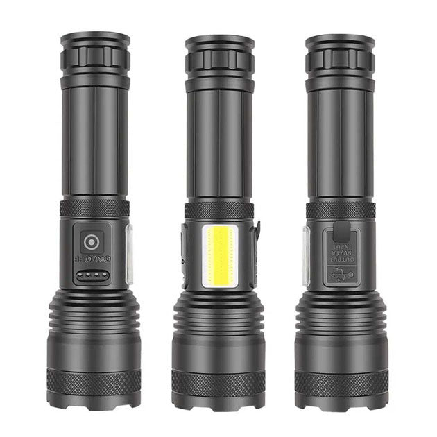 Фонарик PLD-P815 White Laser LED PM10-TG+COB, Фонарик тактический аккумуляторный ручной