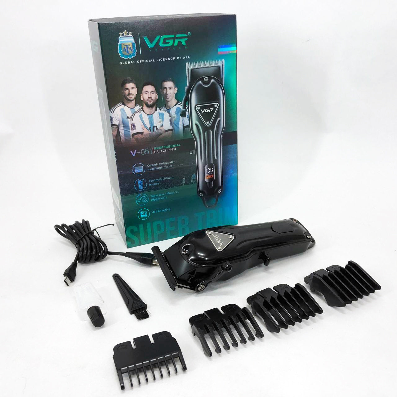 Аккумуляторная машинка для стрижки VGR V-051