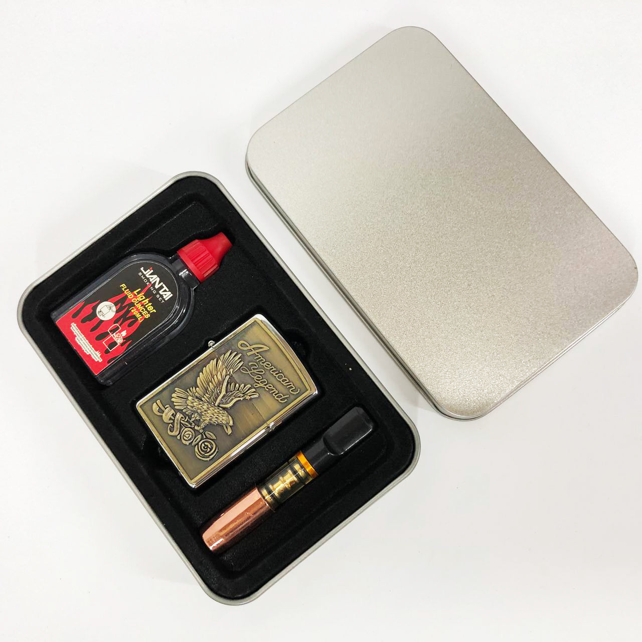 Зажигалка бензиновая в подарочной коробке N12, подарочные прикольные зажигалки, подарок зажигалка парню