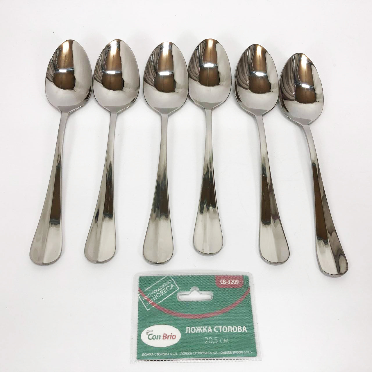 Набір столових ложок Con Brio CB-3209 20.5 см 6 шт