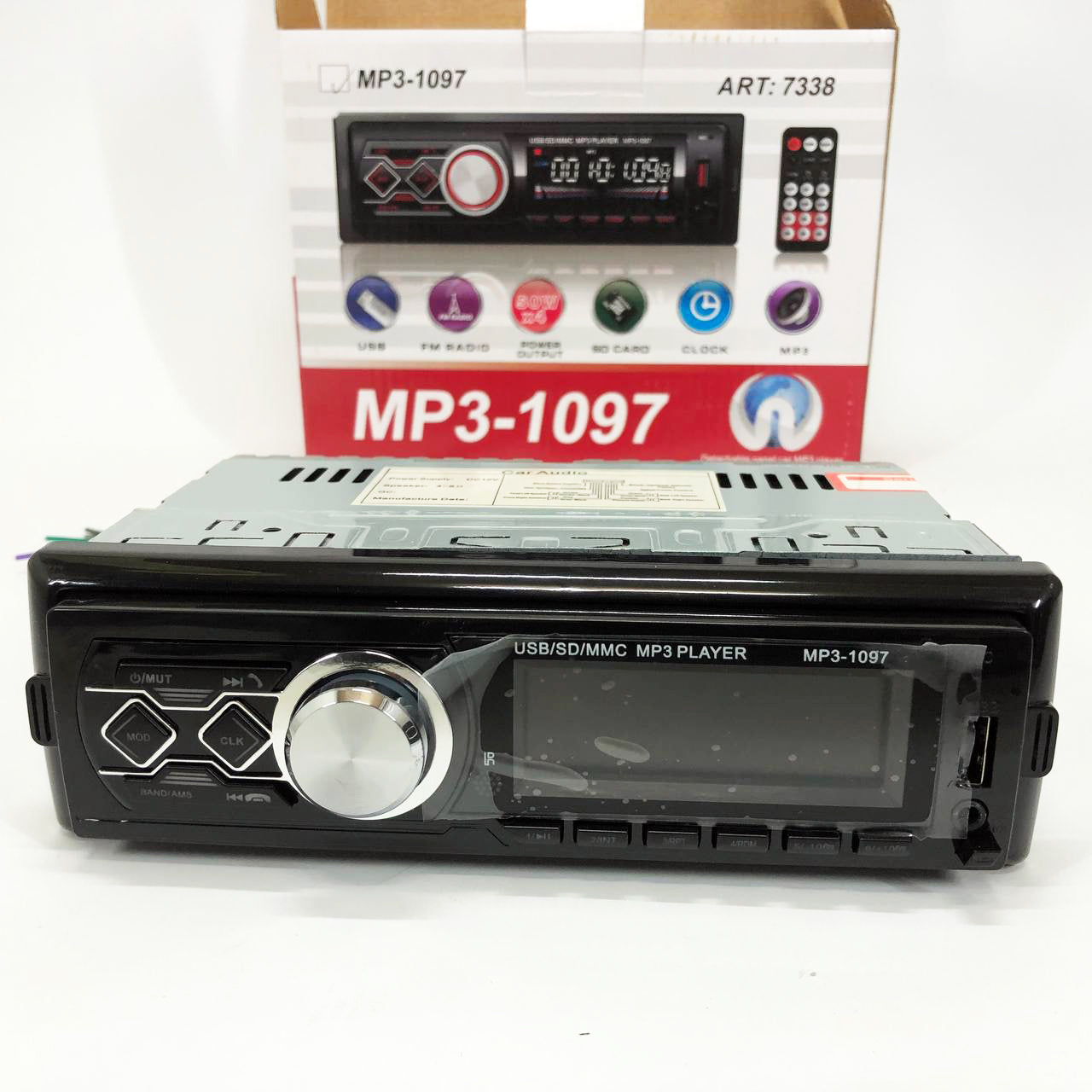 Автомагнитола MP3-1097 BT ISO со съемной панелью, Автомагнитола магнитола в авто с Usb сенсорная