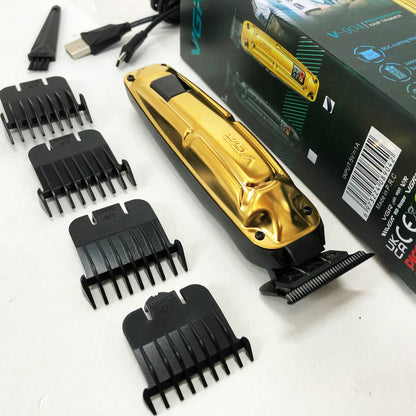 Аккумуляторная машинка VGR V-904 для стрижки волос VGR, машинка с дисплеем и сменными насадками