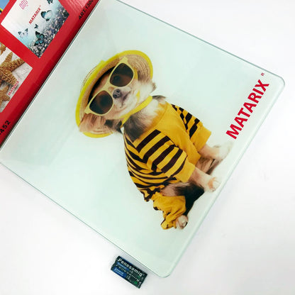 Весы напольные MATARIX MX-452 180 кг, Весы напольные для измерения массы тела, Электронные весы собака